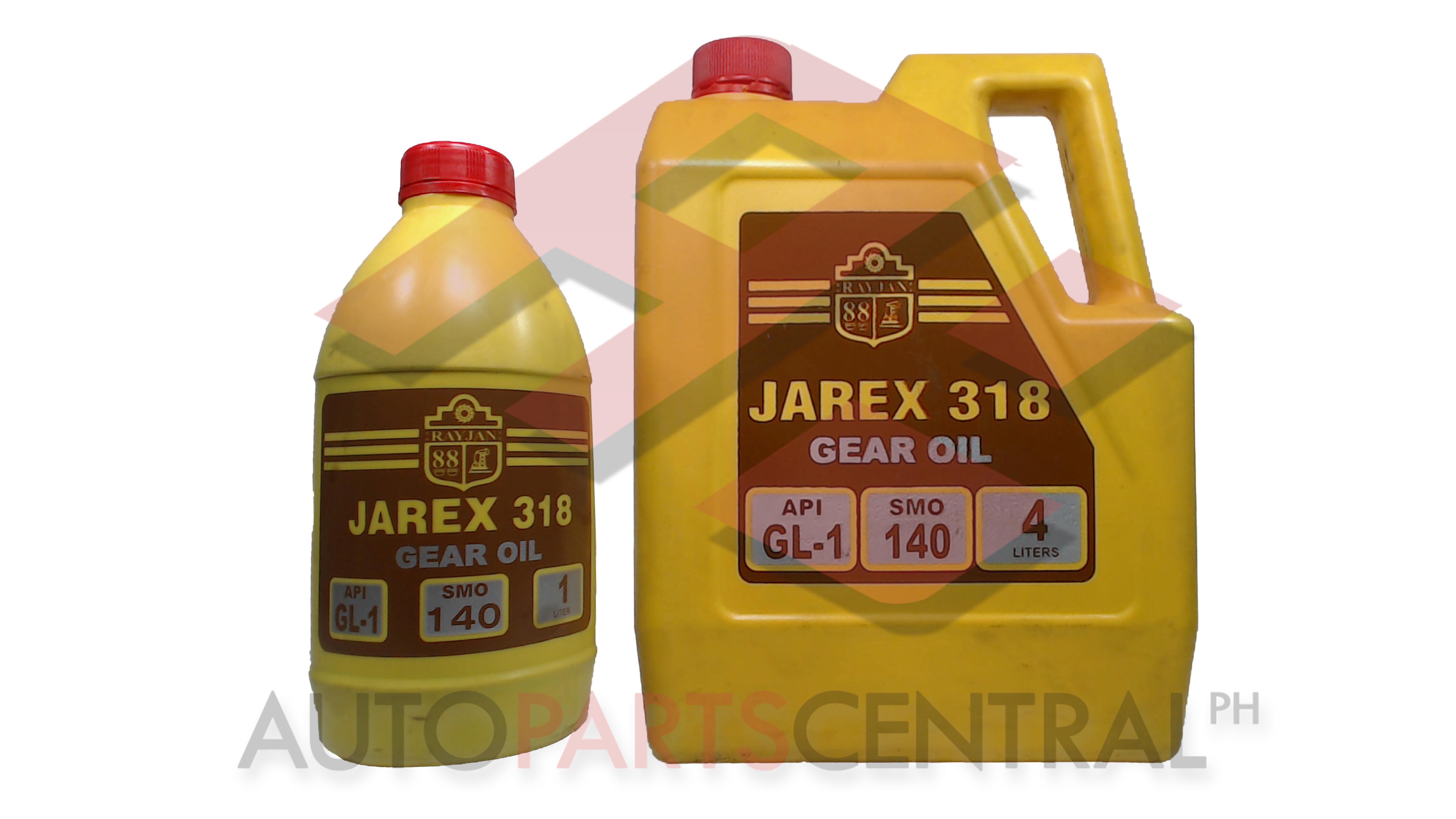 Rayjan Jarex 318 Gear Oil API GL1 SMO 140 1L AutoPartsCentralPH