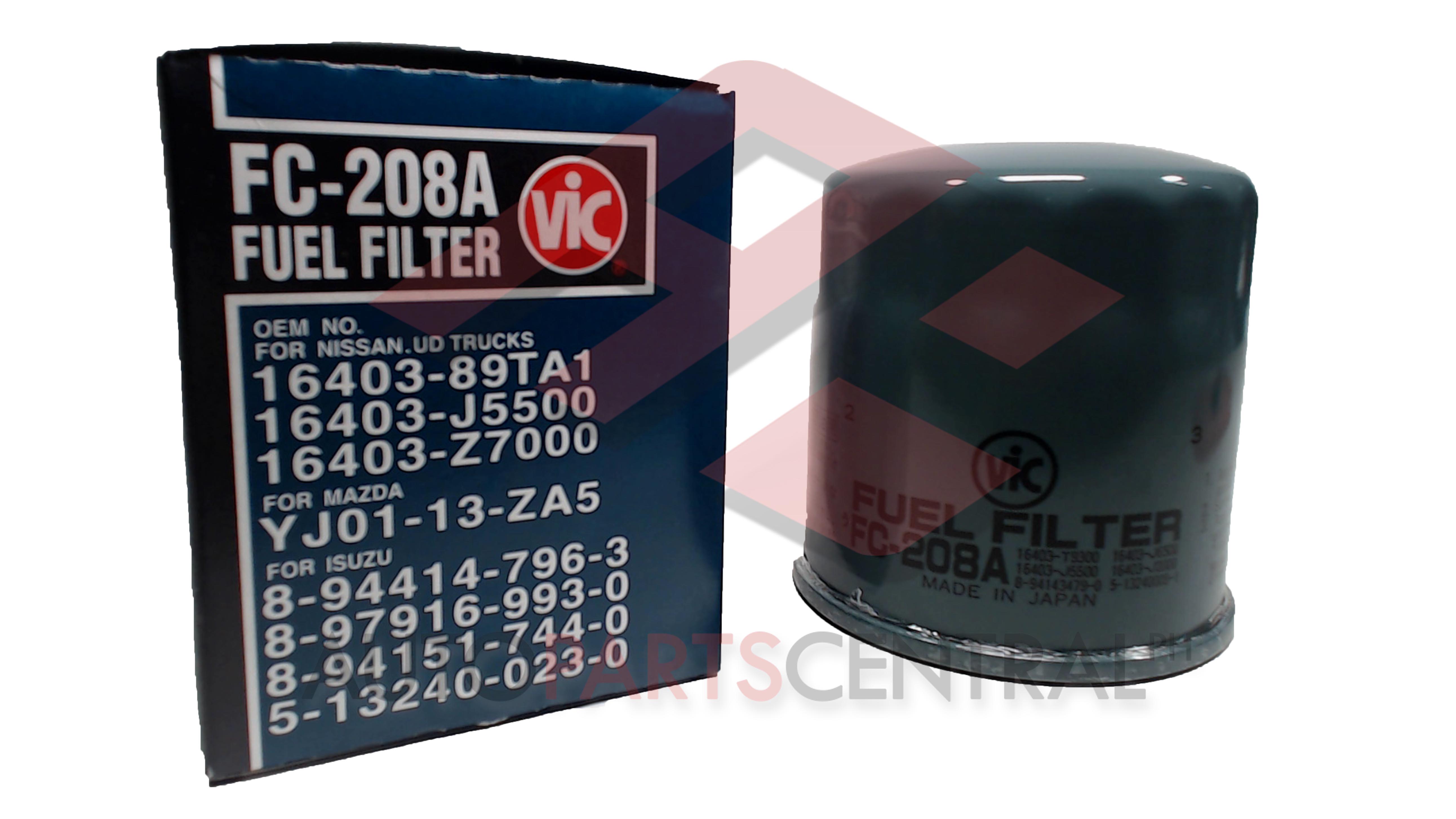 Fuel Filter Vic FC208A Isuzu 4BA1