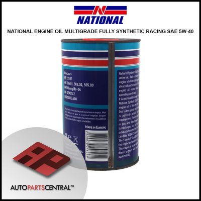 National Engine Oil Racing Sae 5W-40 #62939 2