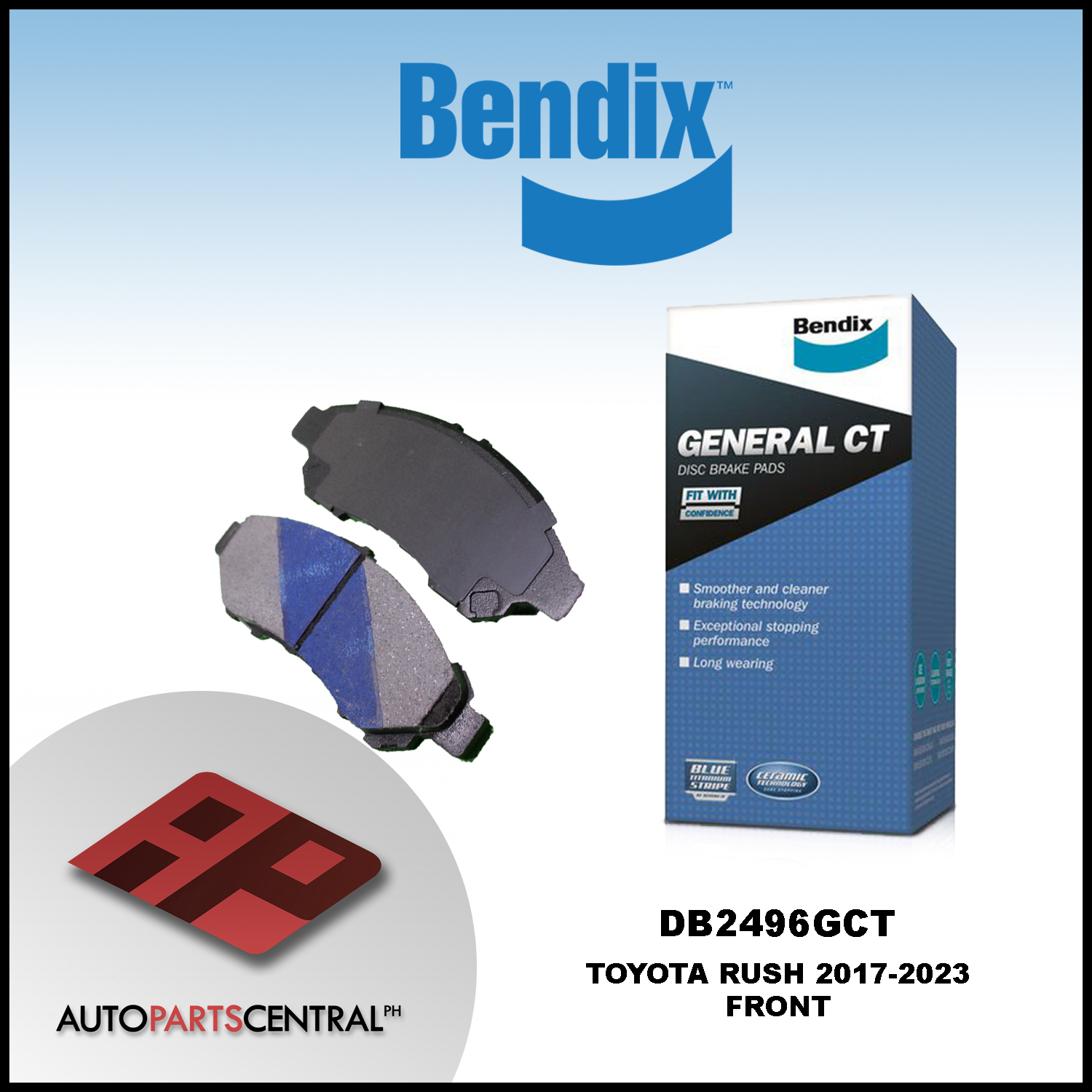 Bendix Brake Pad DB2496GCT #69844