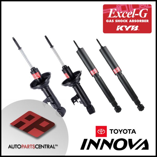 KYB Excel-G Front & Rear Set Toyota Innova 2005-2015 341397 341398 349016