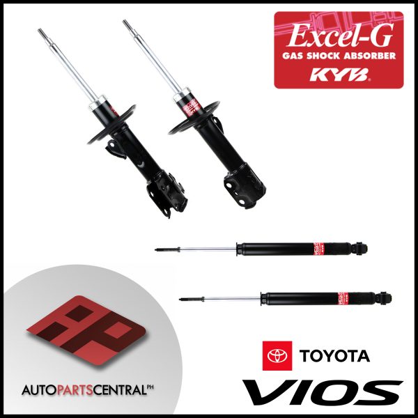 KYB Excel-G Front & Rear Set Toyota Vios 2008-2013 339064 339065 343471