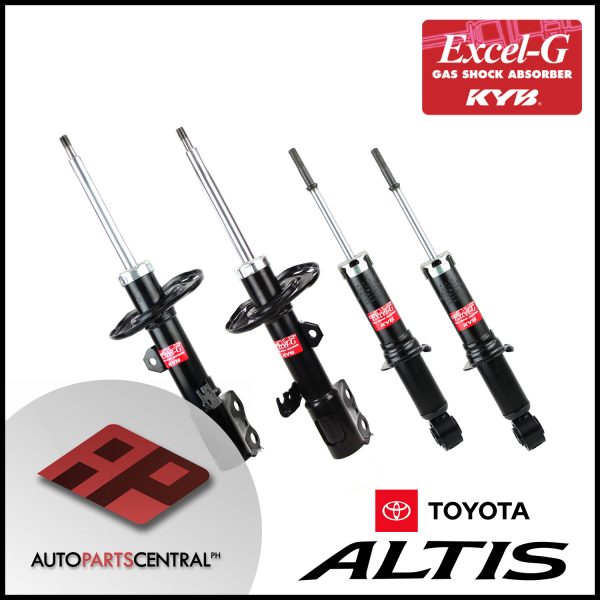 KYB Excel-G Shock Absorbers Front & Rear Set Toyota Altis 2012-2018