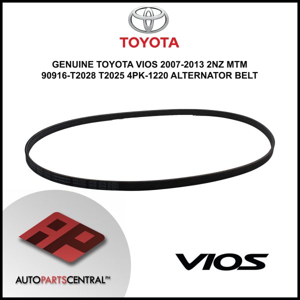 Genuine Toyota Alternator Belt 90916-T2028 T2025 4PK-1220 #59611