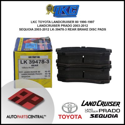 LKC Brake Disc Pad LK-39478-3 #74984