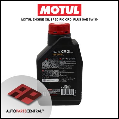 Motul Engine Oil Specific CRDi Plus Sae 5W-30 #77476 2